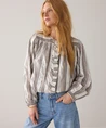 Summum Blouse Strepen Lurex