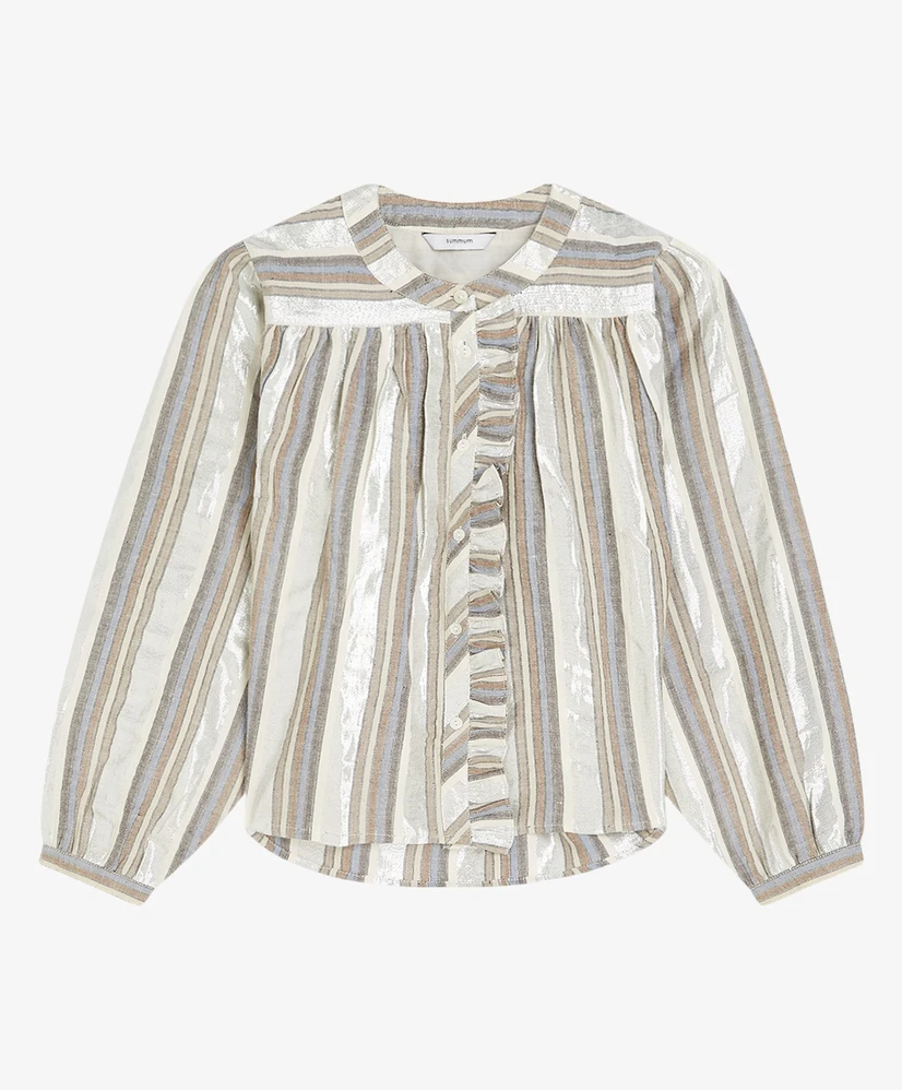 Summum Blouse Strepen Lurex