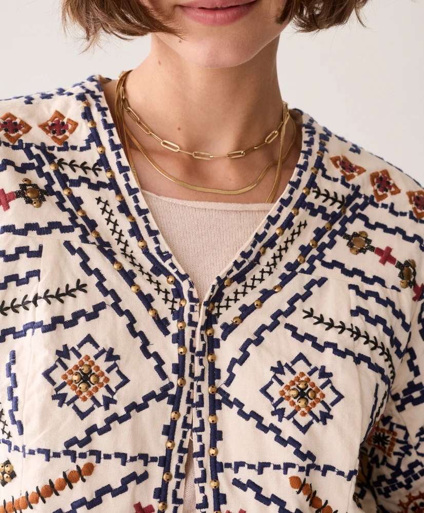 Summum Jacket Geo Embroidery