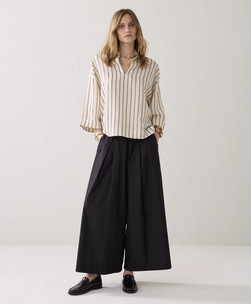 Summum Pantalon 7/8 Wide Leg Taft