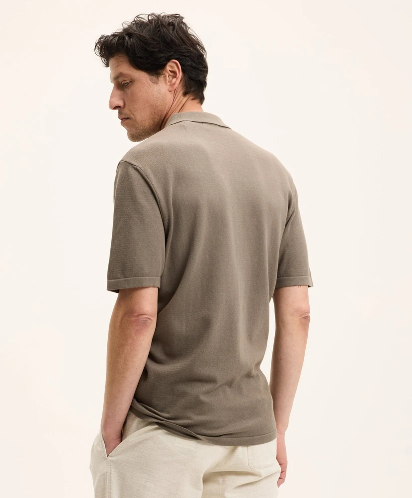 The GoodPeople Polo Plan Italian Knitted