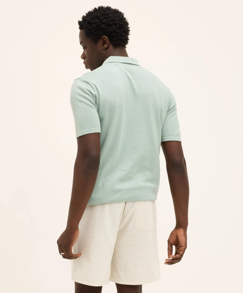 The GoodPeople Polo Plan Italian Knitted