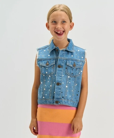 THE NEW Denim Gilet Romina