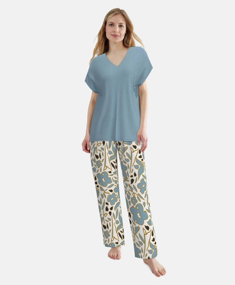 Tom Tailor Pyjama Bloemenprint