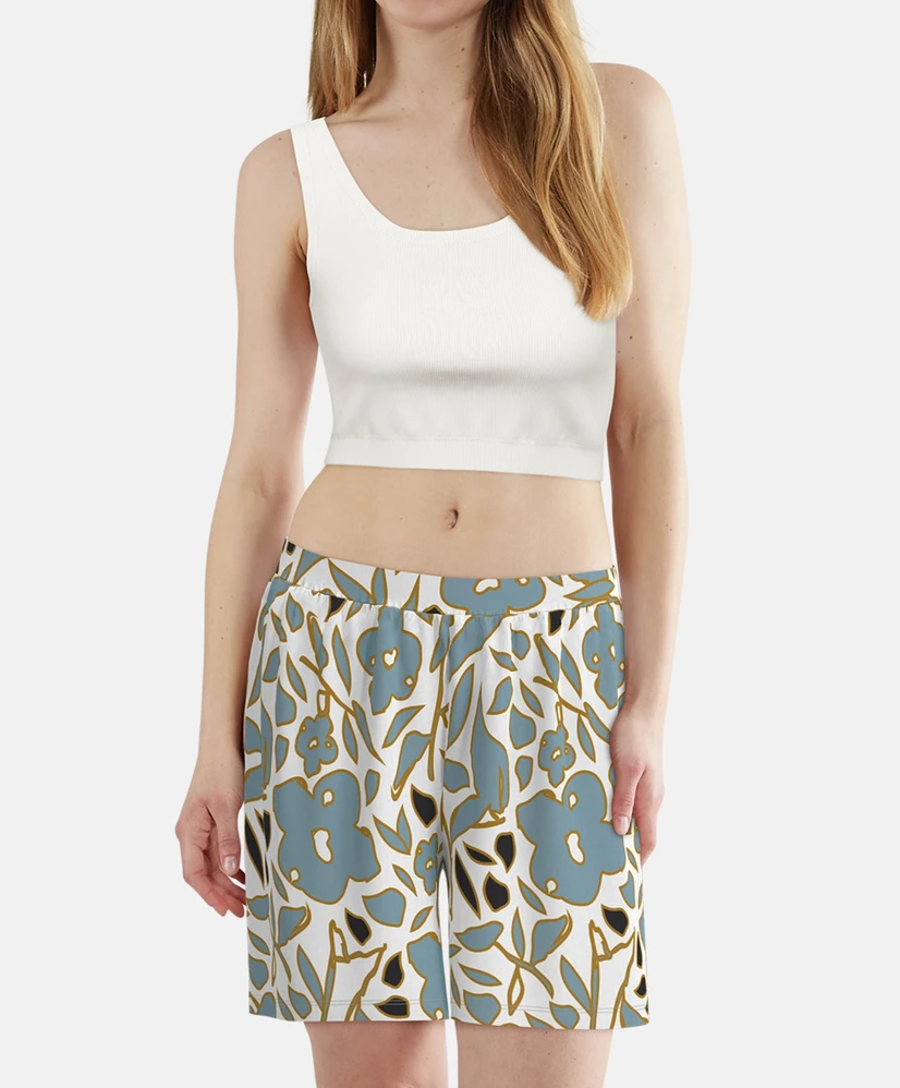 Tom Tailor Pyjamashort Bloemenprint