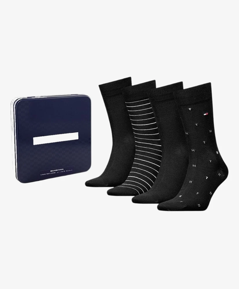 Tommy Hilfiger Sokken Giftbox 4-Pack