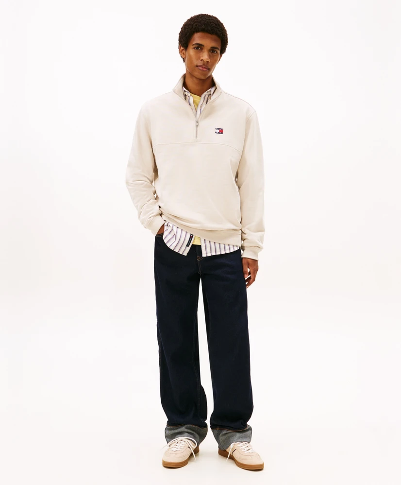 Tommy Jeans Half Zip Sweater Badge