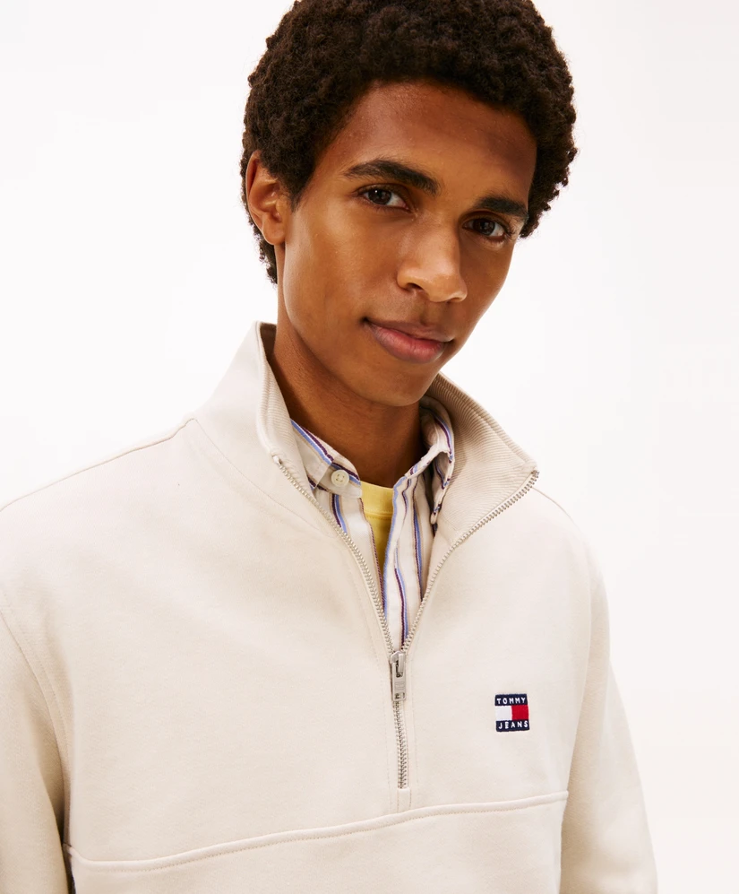 Tommy Jeans Half Zip Sweater Badge