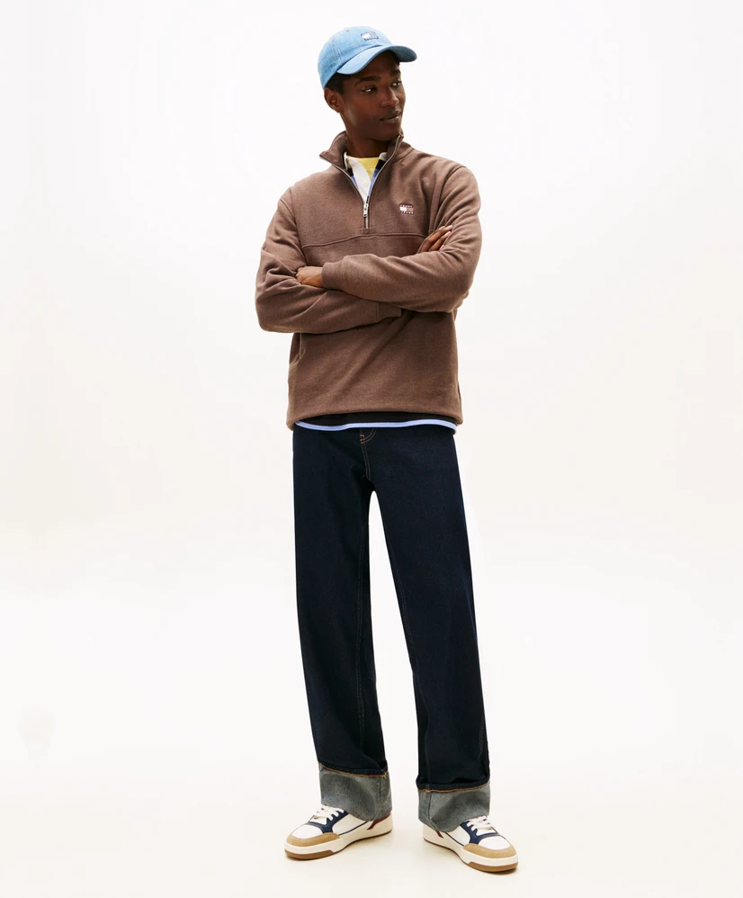 Tommy Jeans Half Zip Sweater Badge