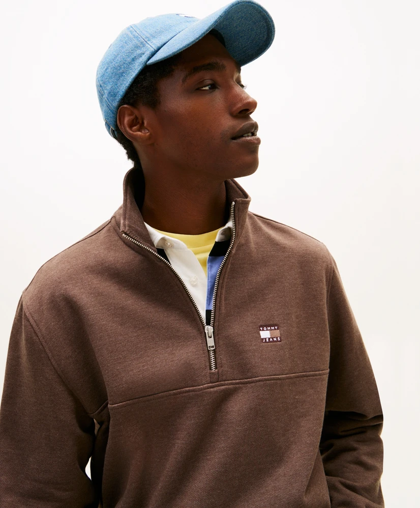 Tommy Jeans Half Zip Sweater Badge