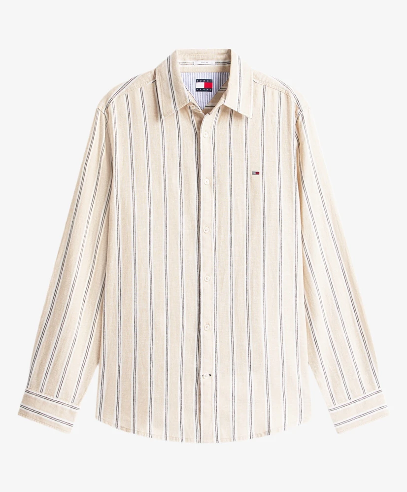 Tommy Jeans Overhemd Gestreept Regular