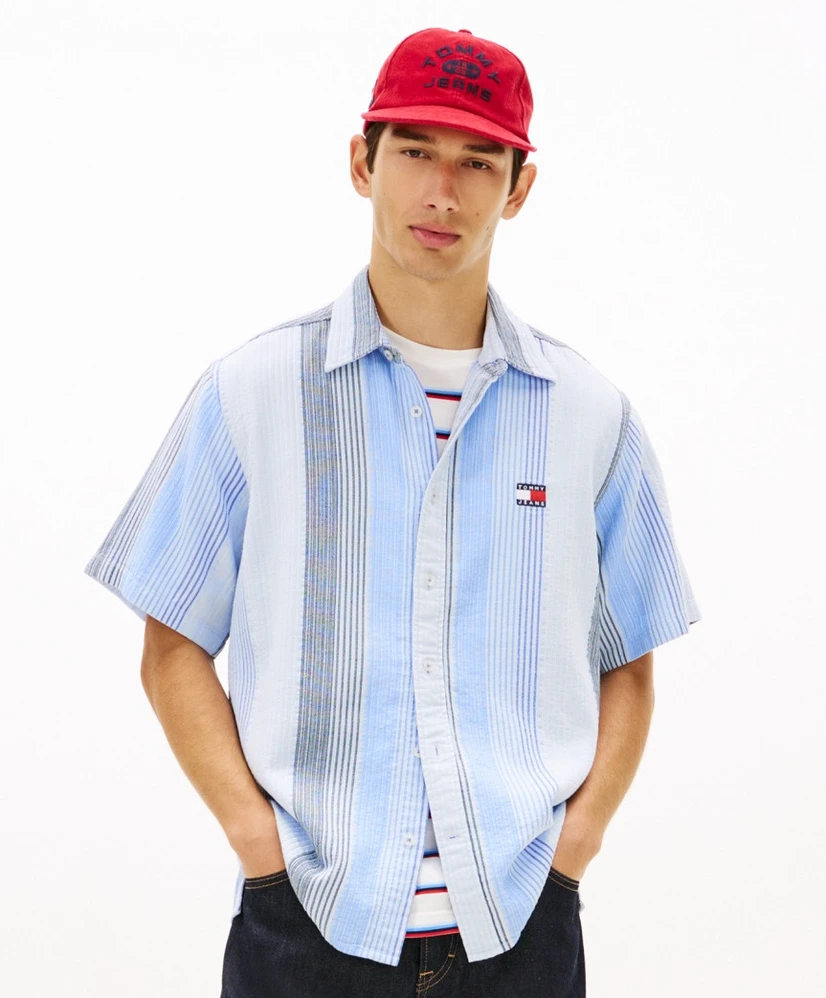 Tommy Jeans Overhemd Relaxed Gestreept
