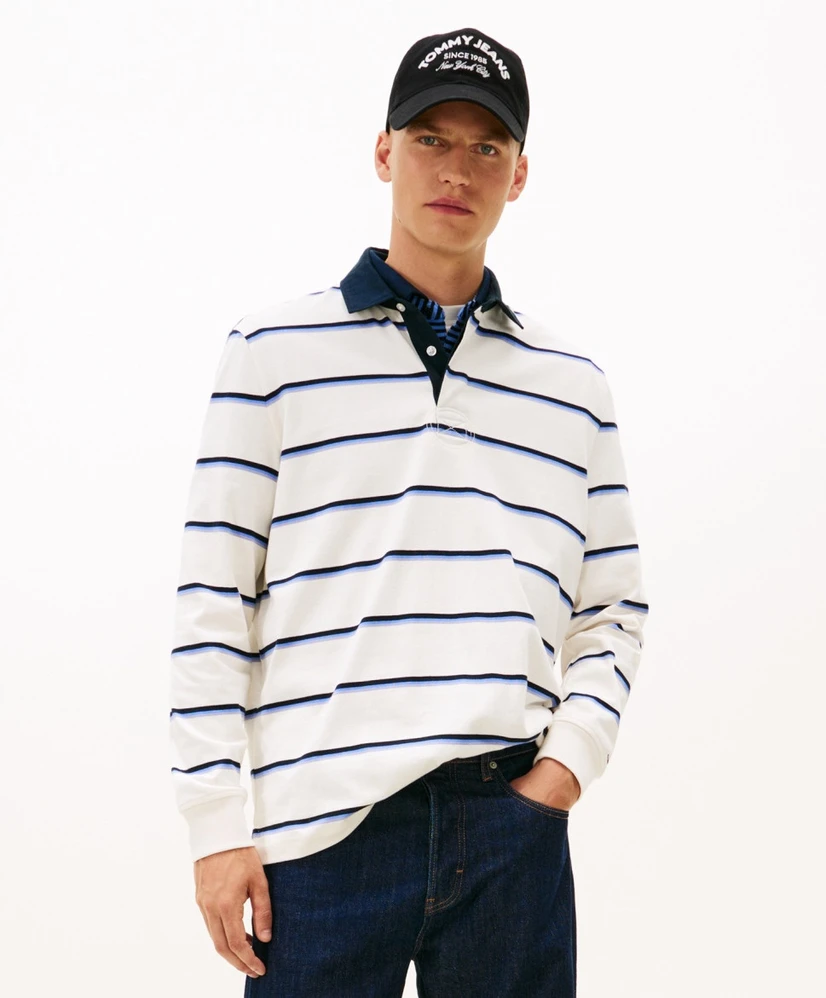Tommy Jeans Polo Gestreept Rugby