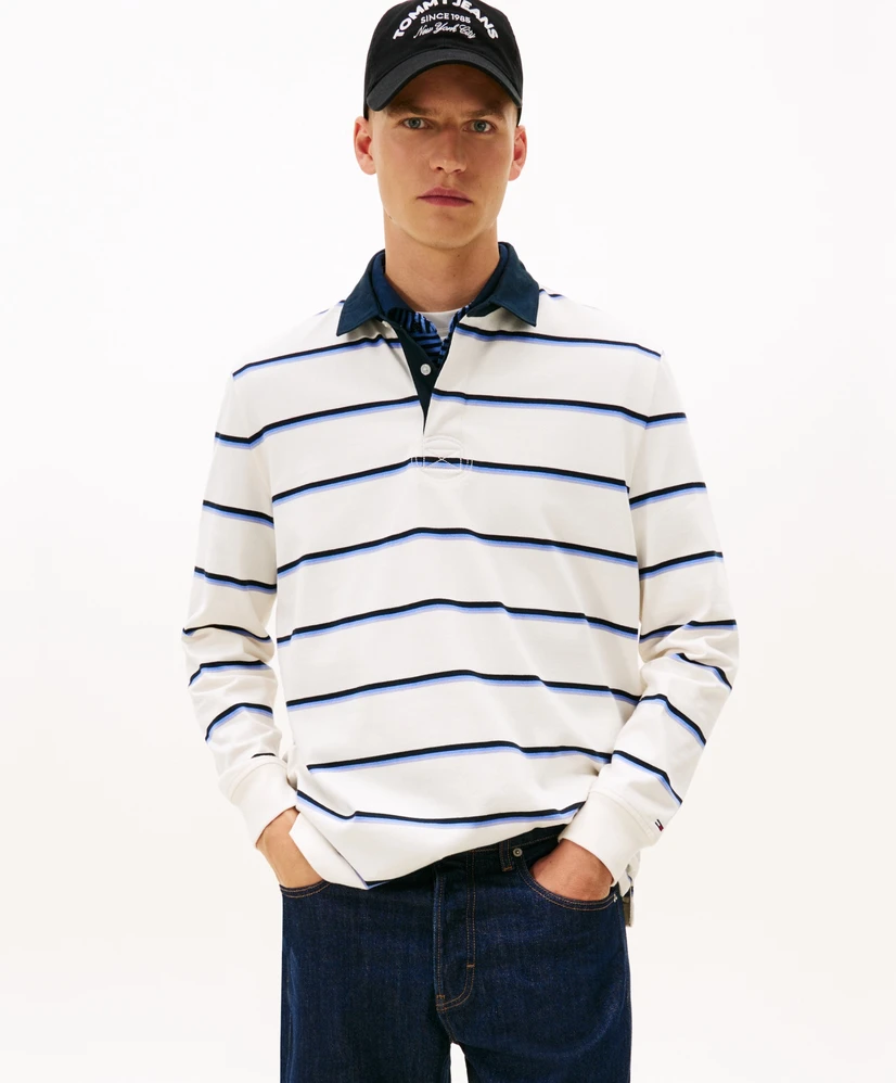 Tommy Jeans Polo Gestreept Rugby