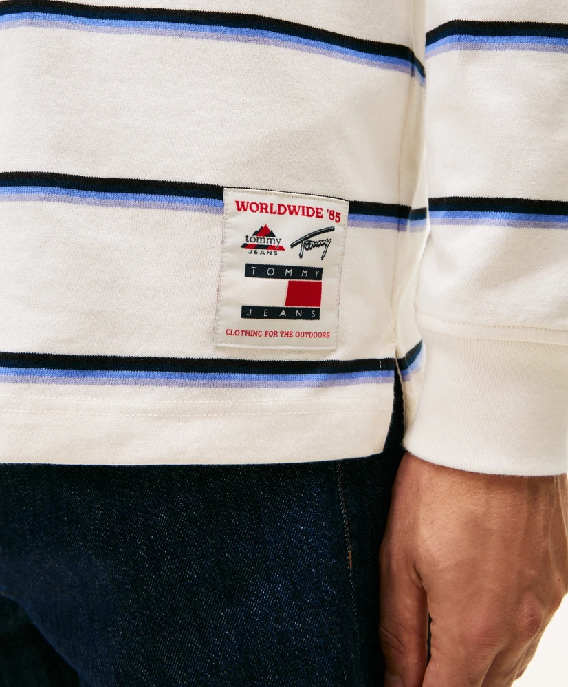 Tommy Jeans Polo Gestreept Rugby