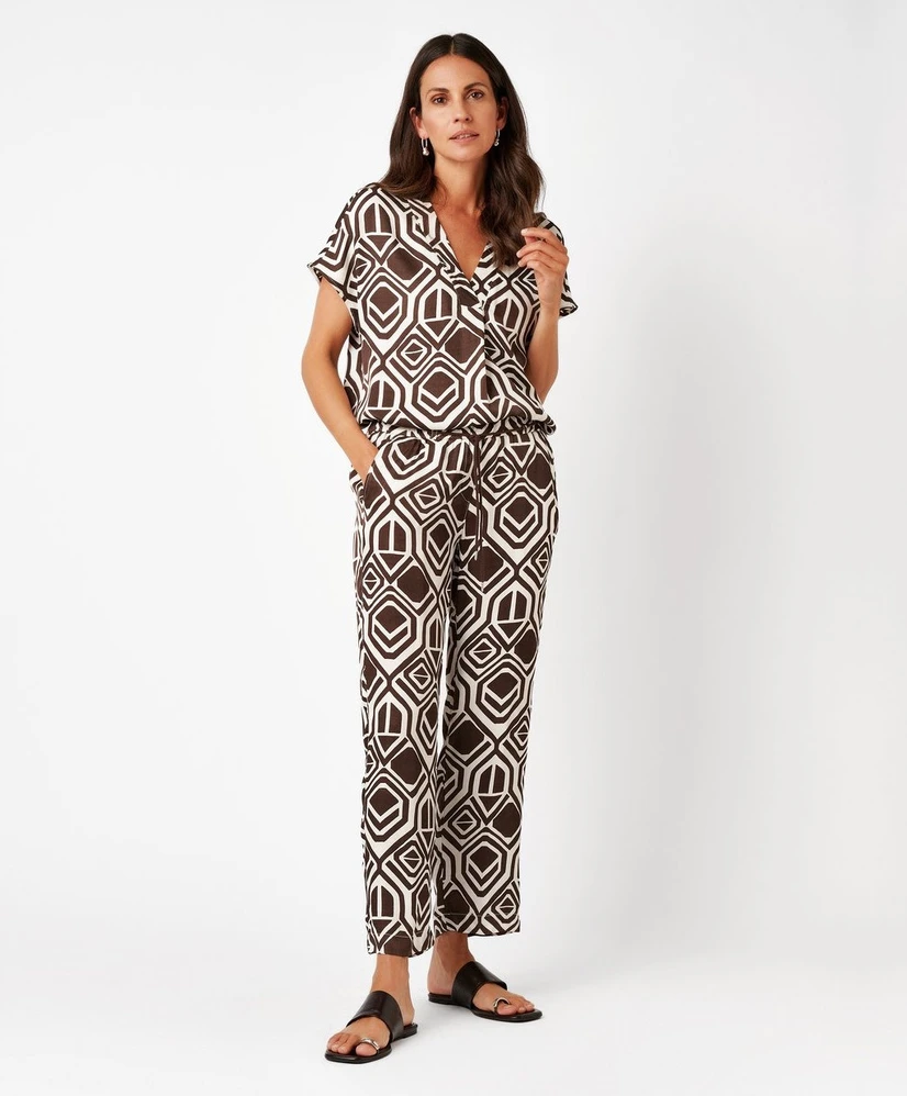 TONI Broek 7/8 Wide Leg Pia Chic
