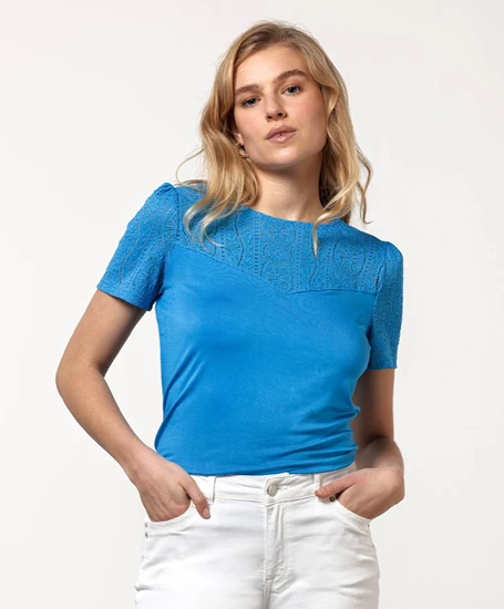 Tramontana T-shirt Jersey Lace