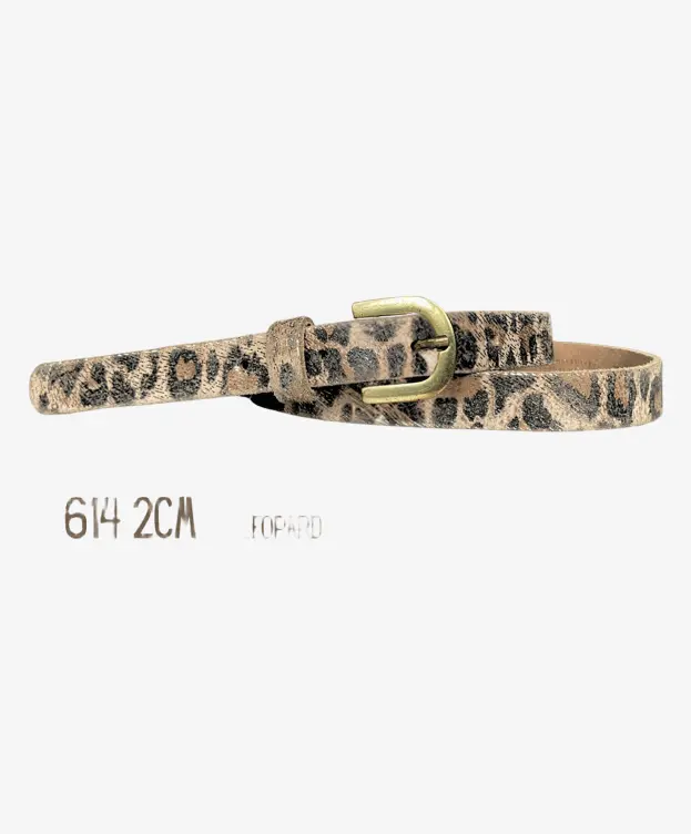 TREZZ Riem Leopard Metallic