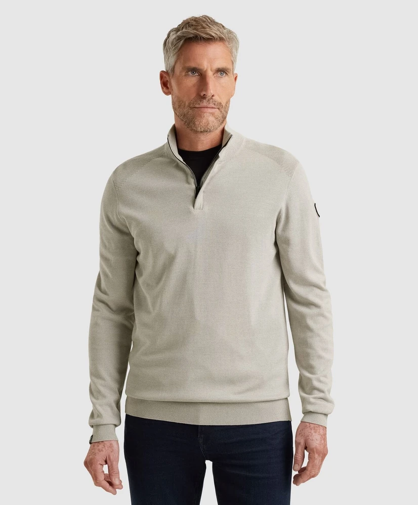 Vanguard Half Zip Trui Effen