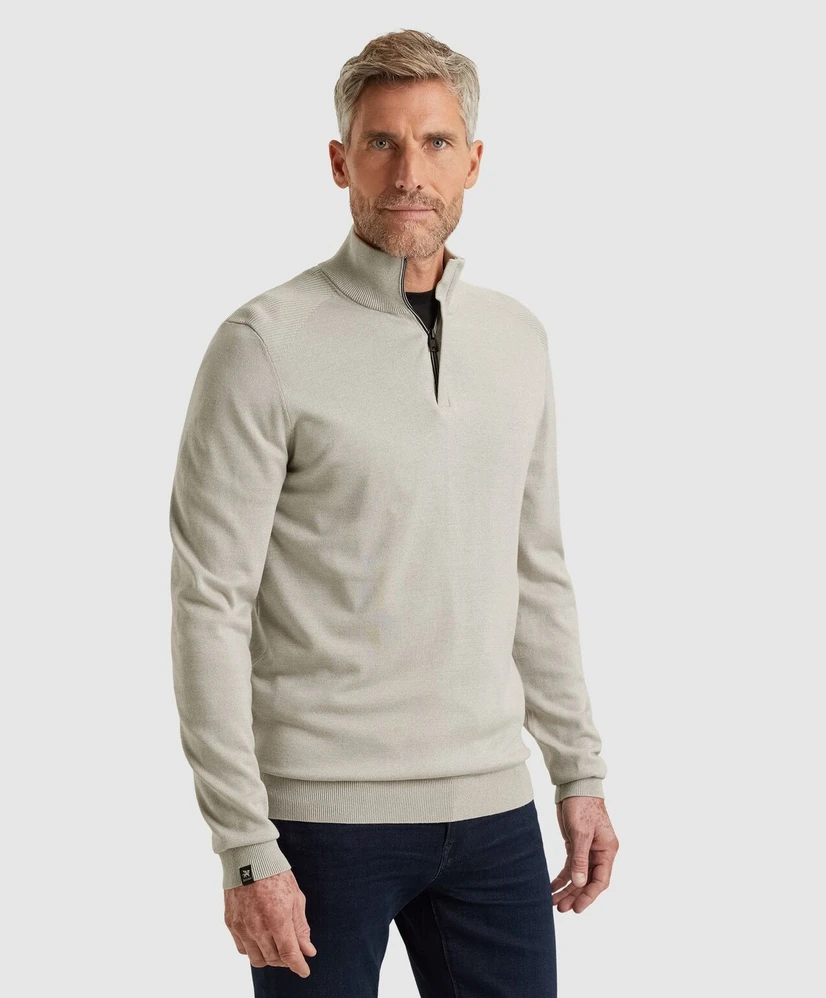 Vanguard Half Zip Trui Effen