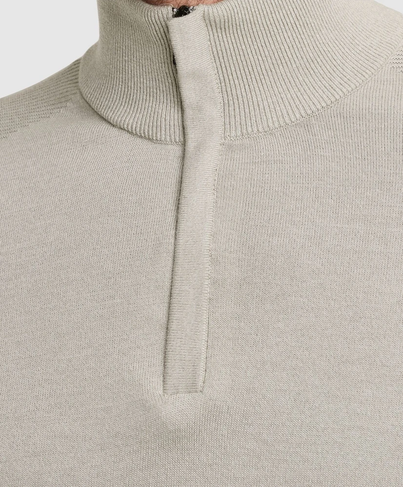 Vanguard Half Zip Trui Effen