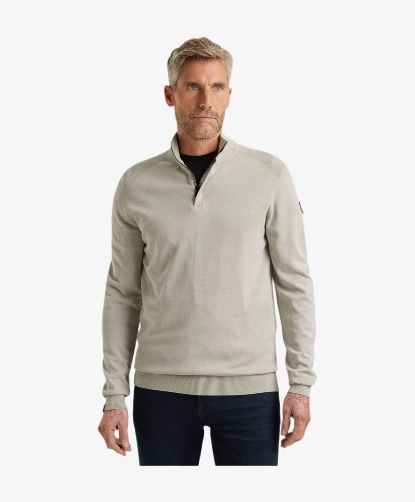 Vanguard Half Zip Trui Effen