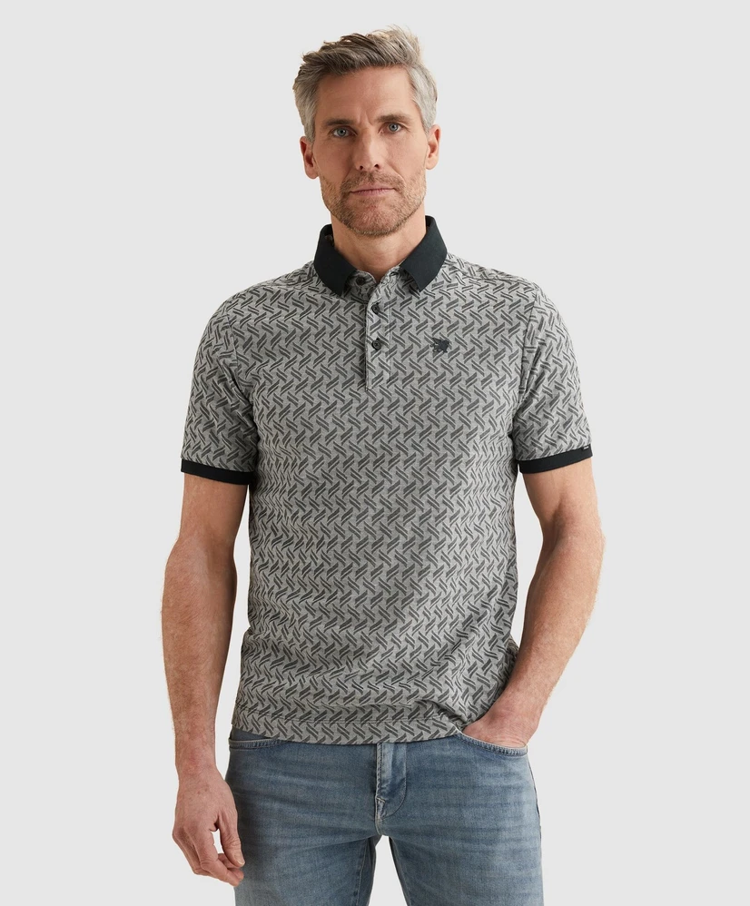 Vanguard Polo Structuur Print