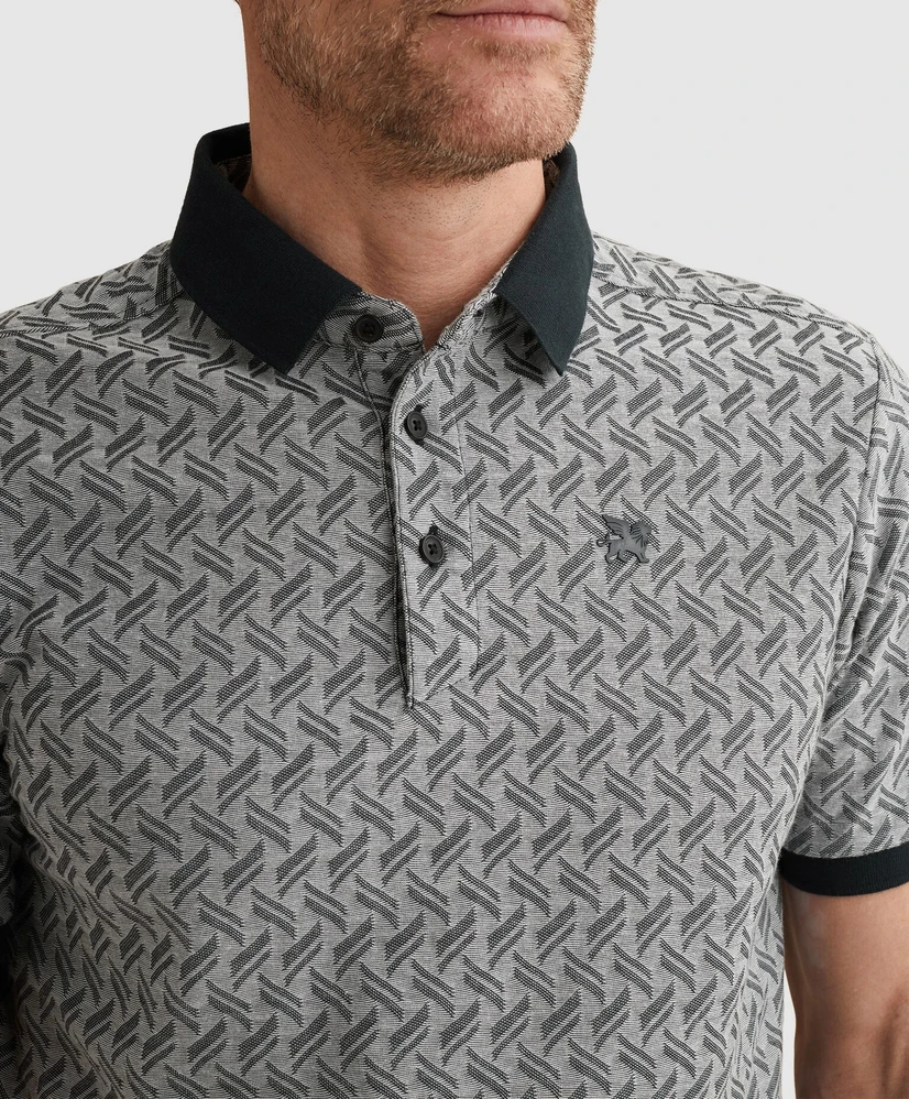 Vanguard Polo Structuur Print