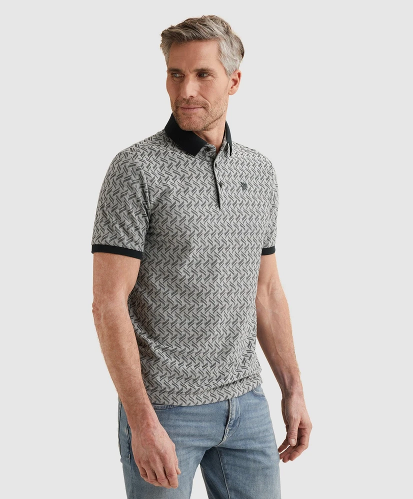 Vanguard Polo Structuur Print