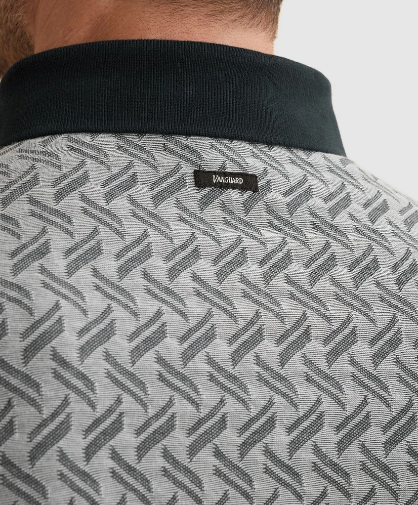 Vanguard Polo Structuur Print