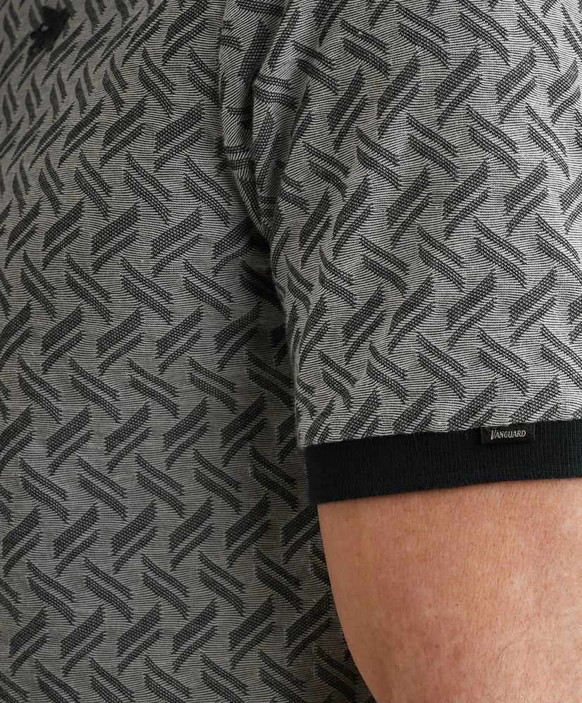 Vanguard Polo Structuur Print