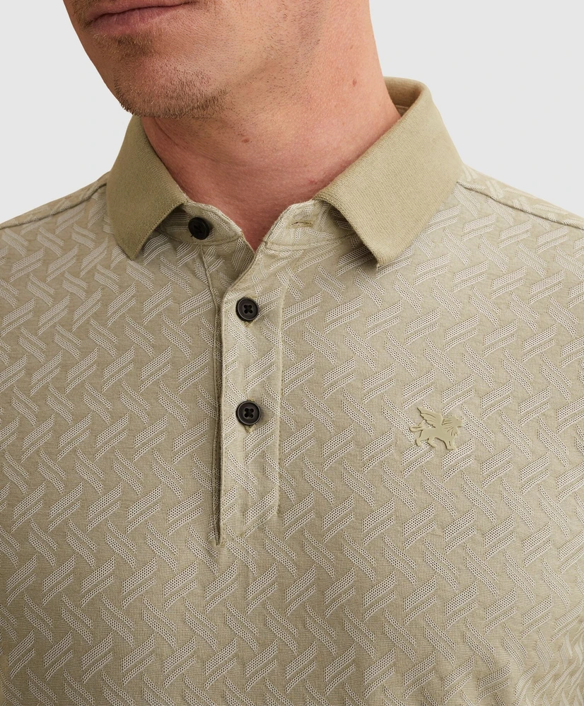 Vanguard Polo Structuur Print