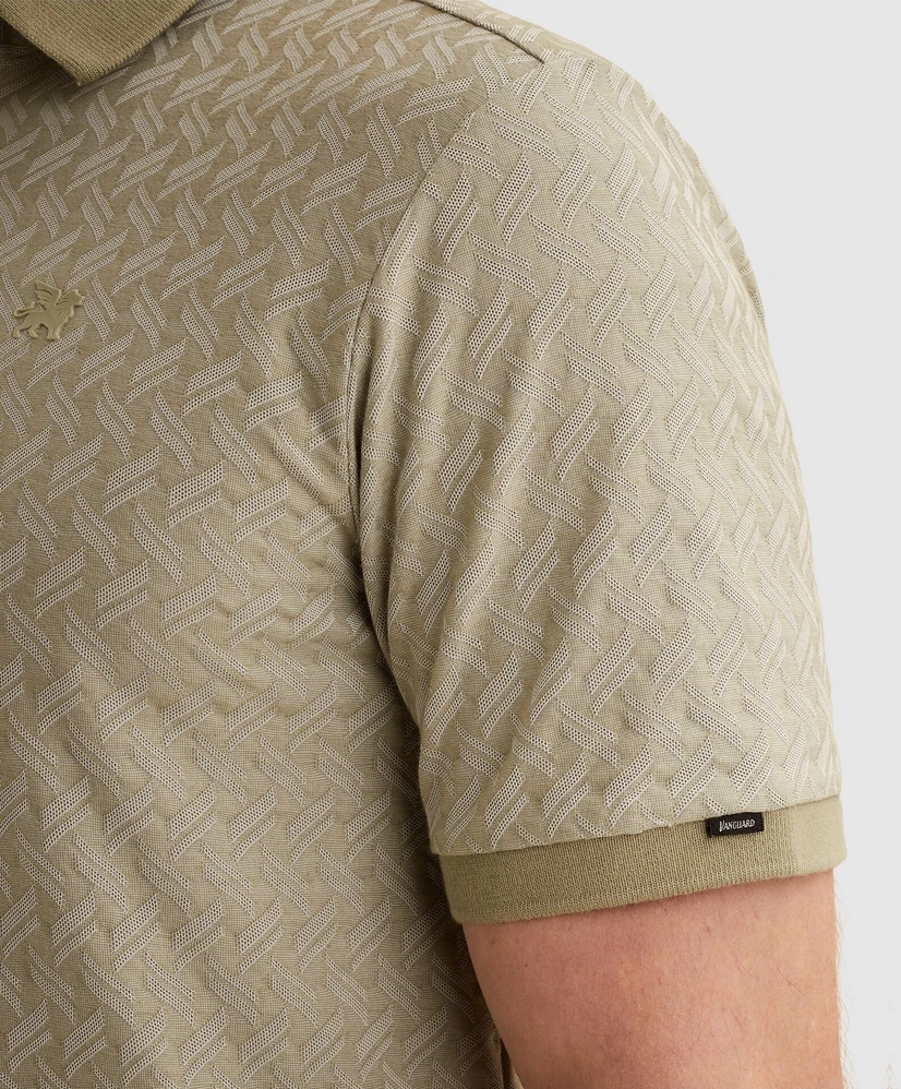 Vanguard Polo Structuur Print