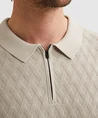 Vanguard Polo Structuur Zipper