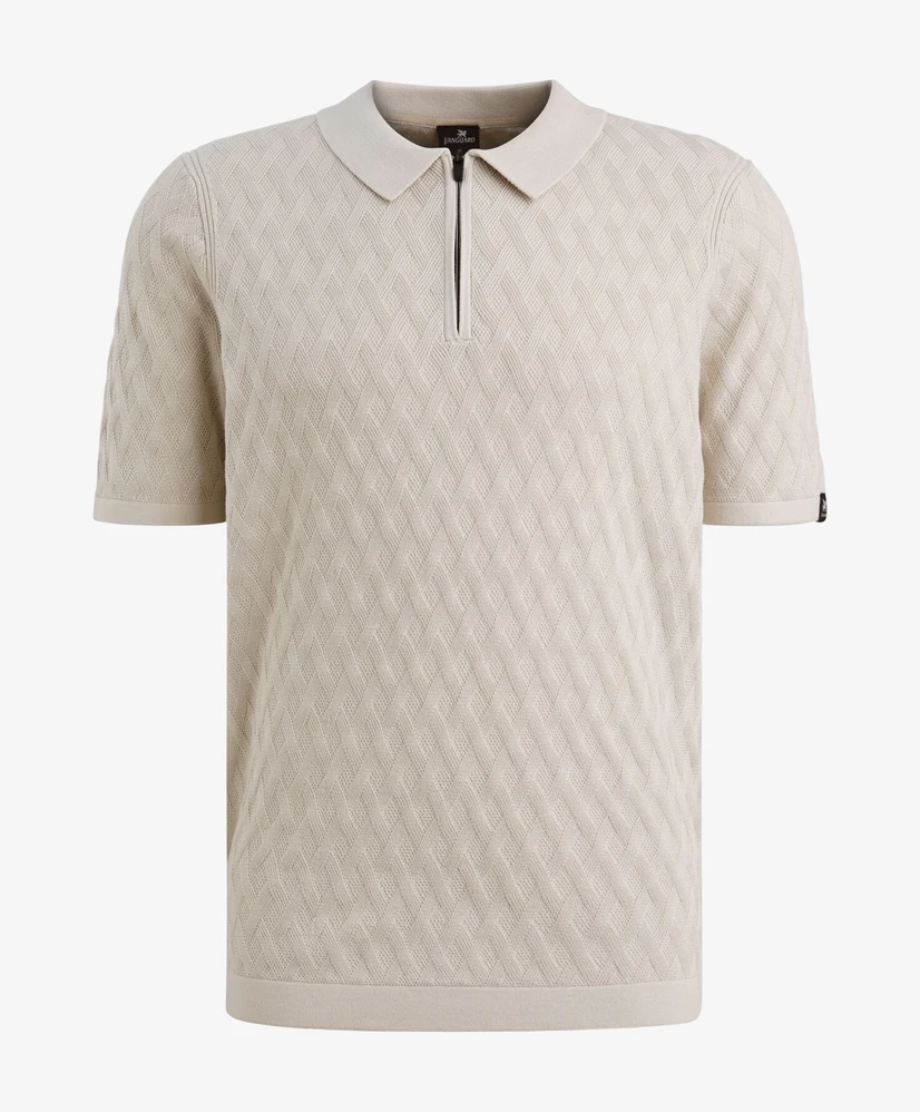 Vanguard Polo Structuur Zipper