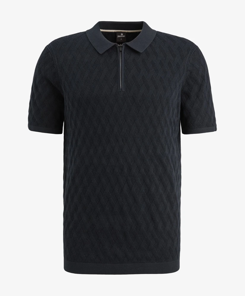 Vanguard Polo Structuur Zipper