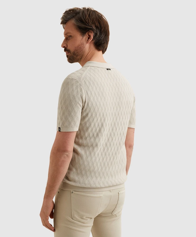 Vanguard Polo Structuur Zipper