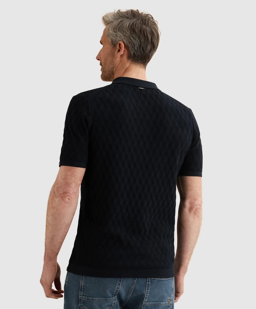 Vanguard Polo Structuur Zipper