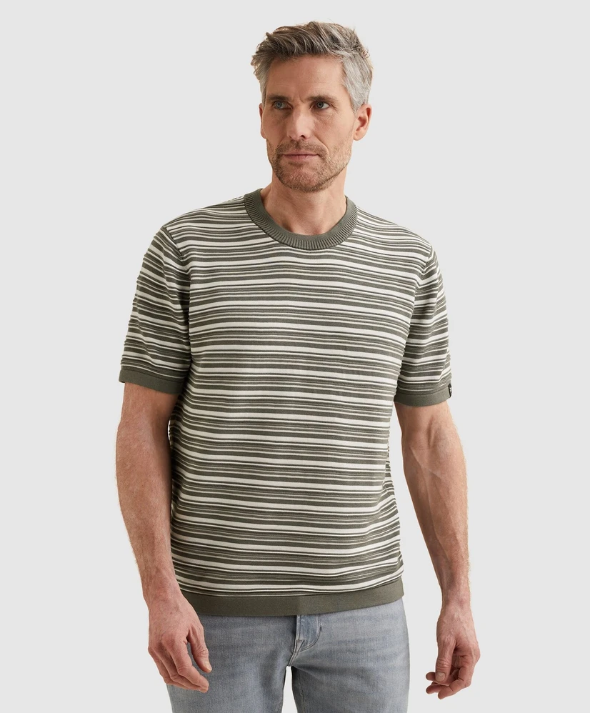 Vanguard T-shirt Structuur Strepen
