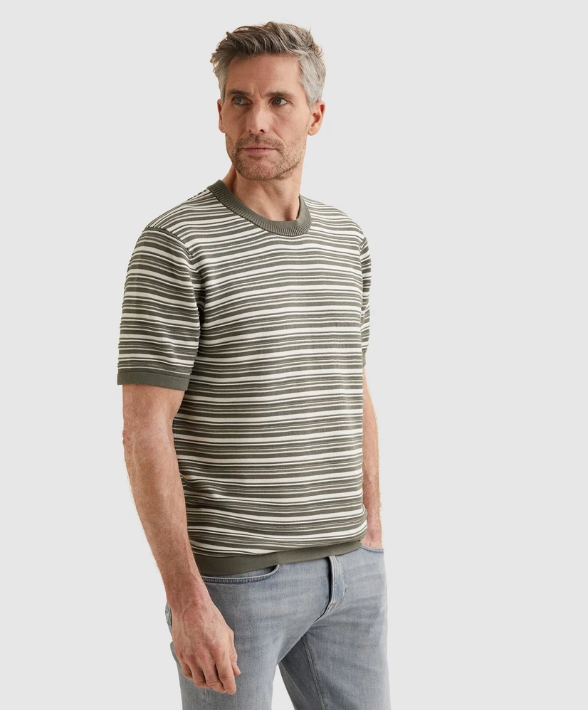 Vanguard T-shirt Structuur Strepen