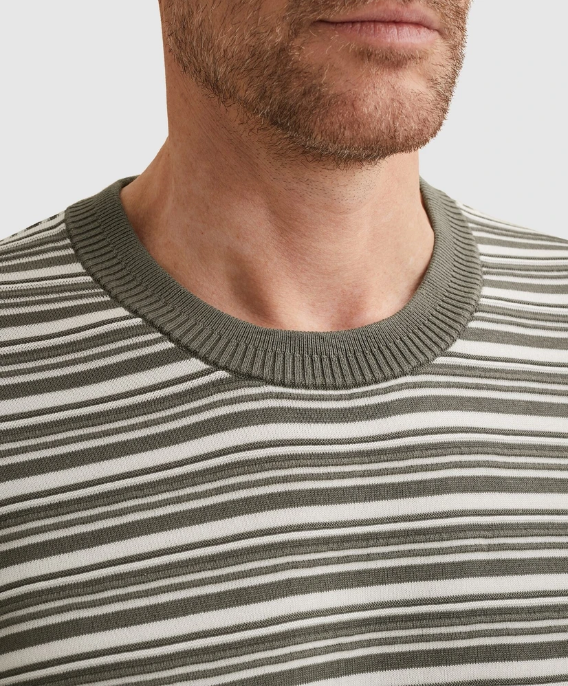 Vanguard T-shirt Structuur Strepen