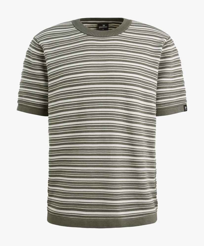 Vanguard T-shirt Structuur Strepen