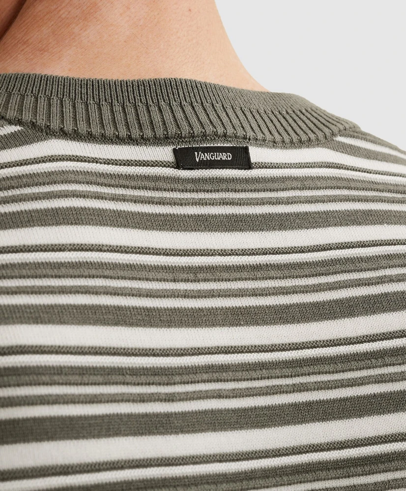 Vanguard T-shirt Structuur Strepen