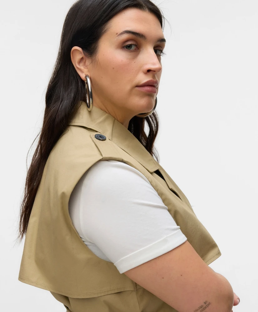 VERO MODA CURVE Trenchcoat Gilet Lea