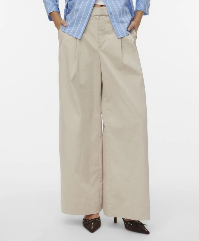 VERO MODA Pantalon VMMENG MW CRINKLED WIDE