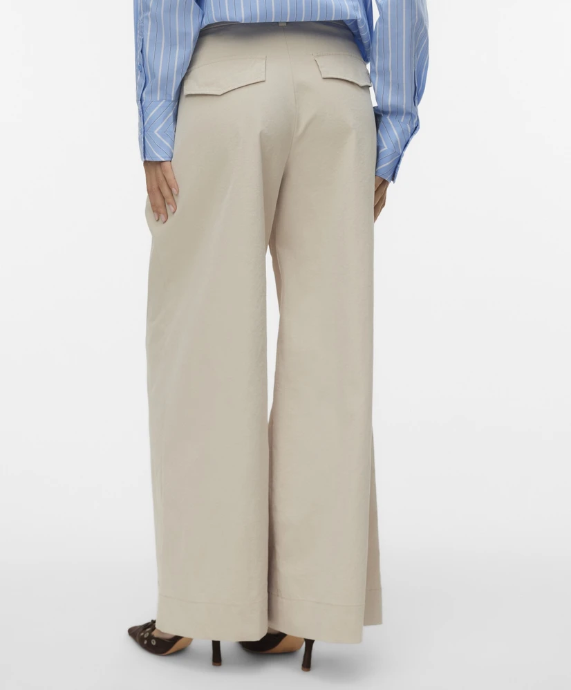 VERO MODA Pantalon VMMENG MW CRINKLED WIDE