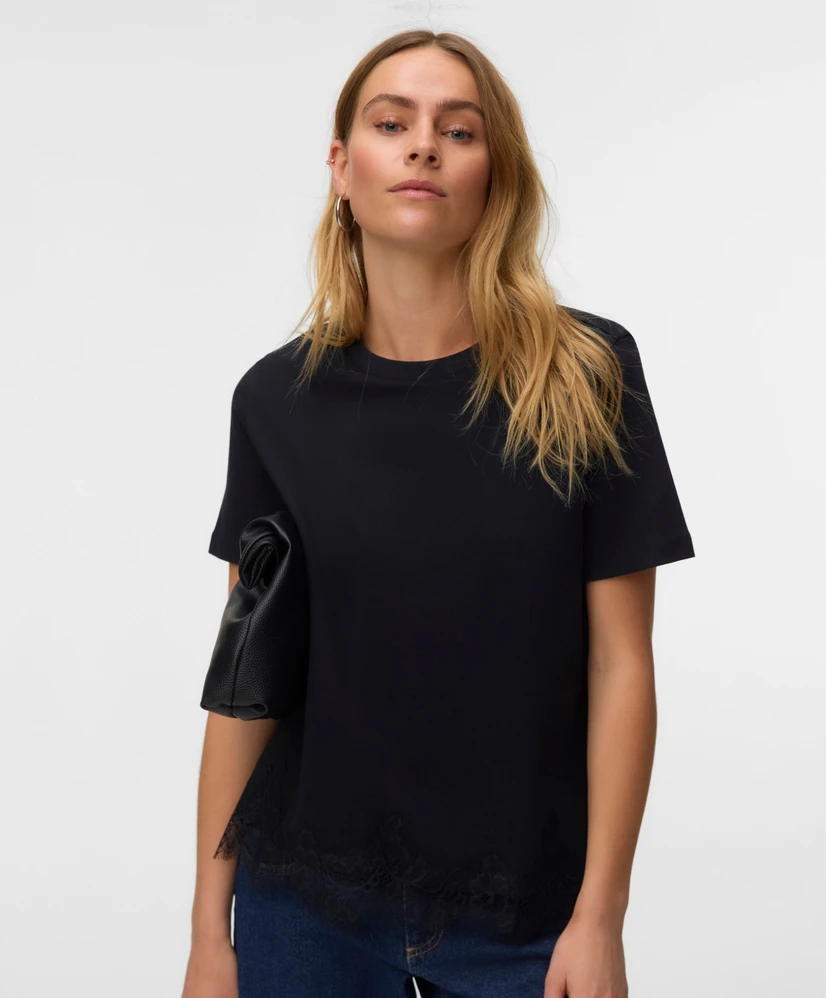 VERO MODA T-shirt Sara Lace