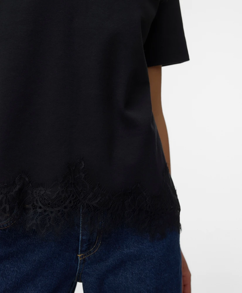 VERO MODA T-shirt Sara Lace