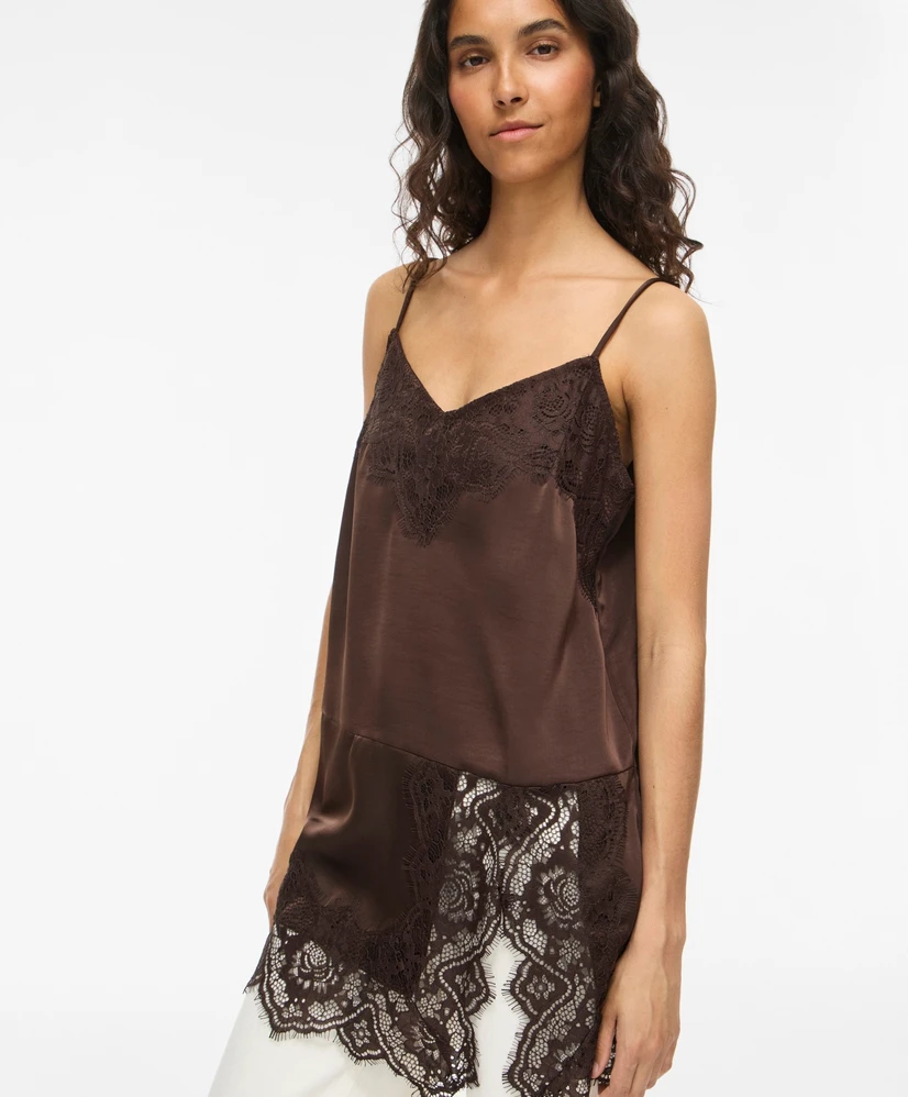 VILA Top Singlet Lea Lace