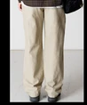 Woodbird Broek Linnen Eik